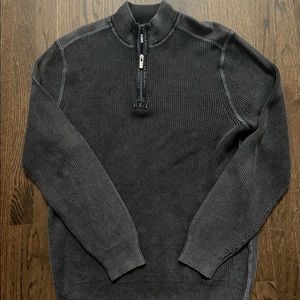 Tommy Bahama 1/4 Zip Charcoal Sweater